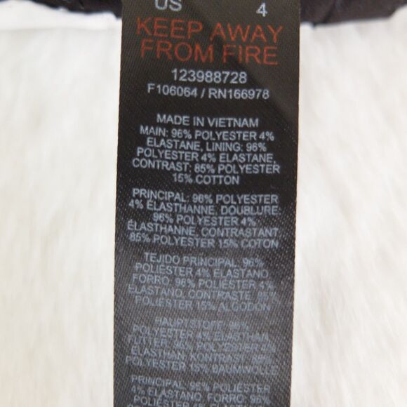 Topshop Black Straight Leg Trouser Dress Pants Size 4 - Picture 8 of 10